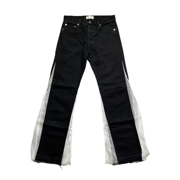 Faith Connexion Other - Flared Sheer insert denim